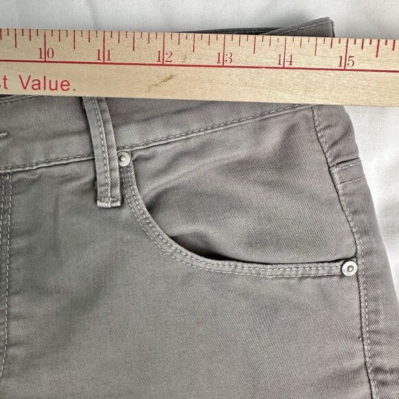 Mother Jeans The Skinny Not Skinny Womens Sz 27 Grey Mid Rise 25” Crop Stretch - Picture 5 of 11